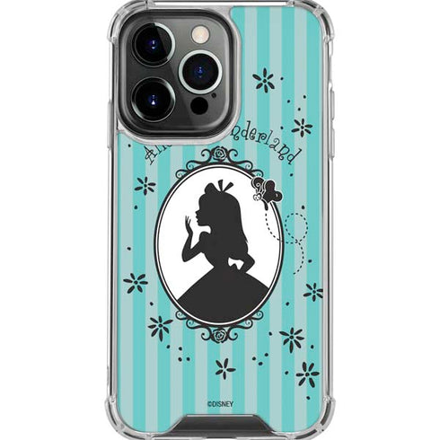 Disney Alice in Wonderland (animated) Silhouette in the Mirror iPhone 16 Pro Max Clear Case