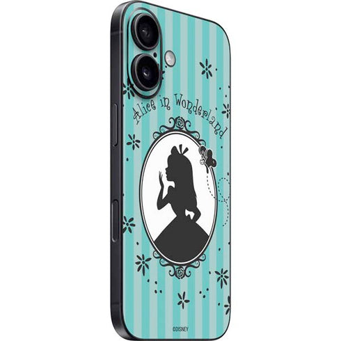 Disney Alice in Wonderland (animated) Silhouette in the Mirror iPhone 16 Skin