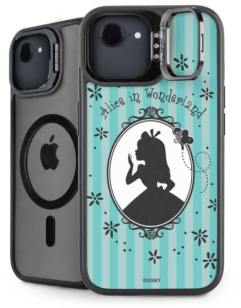 Disney Alice in Wonderland (animated) Silhouette in the Mirror iPhone 16e Kickstand Case