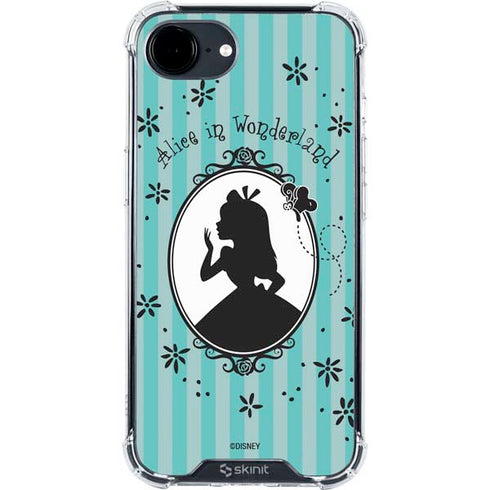 Disney Alice in Wonderland (animated) Silhouette in the Mirror iPhone 16e Clear Case