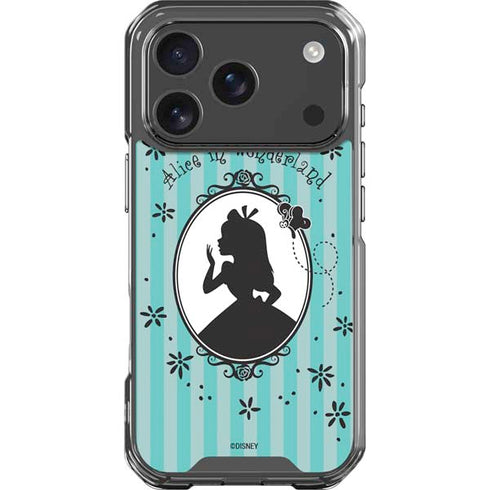 Disney Alice in Wonderland (animated) Silhouette in the Mirror iPhone 18 Pro Clear Case