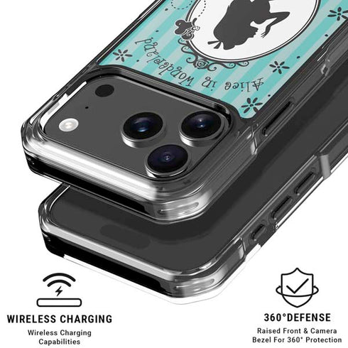 Disney Alice in Wonderland (animated) Silhouette in the Mirror iPhone 18 Pro Clear Case
