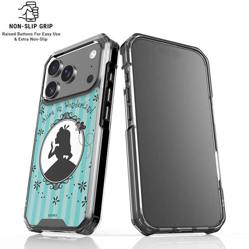 Disney Alice in Wonderland (animated) Silhouette in the Mirror iPhone 18 Pro Clear Case