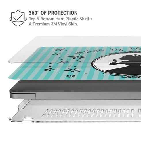Disney Alice in Wonderland (animated) Silhouette in the Mirror MacBook Pro 14in (2021-24) Case plus Skin