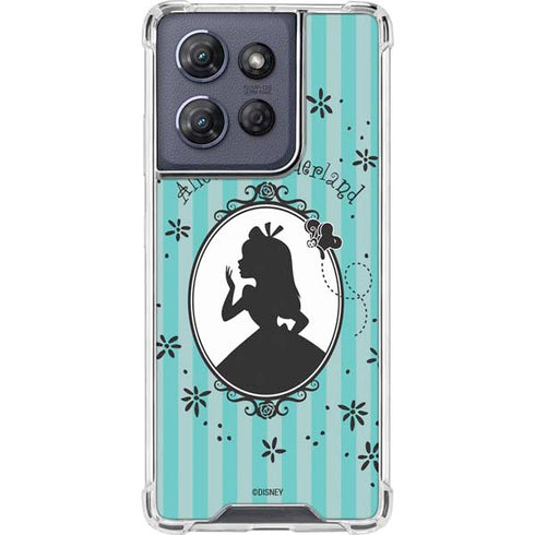 Disney Alice in Wonderland (animated) Silhouette in the Mirror Moto G 5G (2025) Clear Case