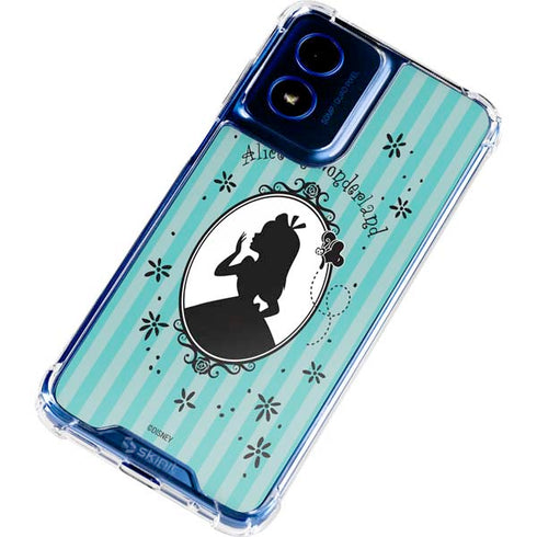 Disney Alice in Wonderland (animated) Silhouette in the Mirror Moto G 5G (2024) Clear Case