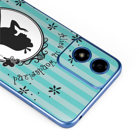 Disney Alice in Wonderland (animated) Silhouette in the Mirror Moto G Play 4G (2024) Skin