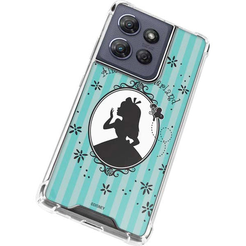 Disney Alice in Wonderland (animated) Silhouette in the Mirror Moto G Play 5G (2025) Clear Case