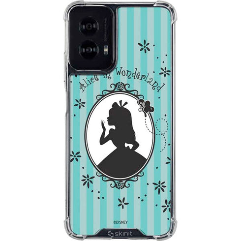 Disney Alice in Wonderland (animated) Silhouette in the Mirror Moto G Power 5G (2024) Clear Case