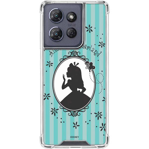 Disney Alice in Wonderland (animated) Silhouette in the Mirror Moto G Power 5G (2025) Clear Case