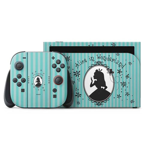 Disney Alice in Wonderland (animated) Silhouette in the Mirror Nintendo Skins