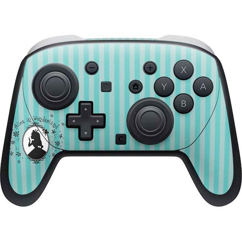 Disney Alice in Wonderland (animated) Silhouette in the Mirror Nintendo Switch 2 (2025) Pro Controller Skin