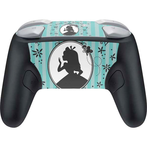 Disney Alice in Wonderland (animated) Silhouette in the Mirror Nintendo Switch 2 (2025) Pro Controller Skin