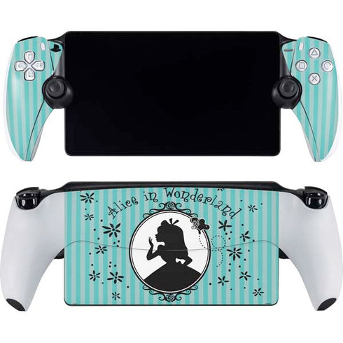 Disney Alice in Wonderland (animated) Silhouette in the Mirror PlayStation Portal Remote Player Skin