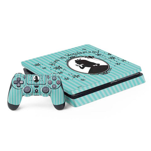 Disney Alice in Wonderland (animated) Silhouette in the Mirror PlayStation PS4 Skins