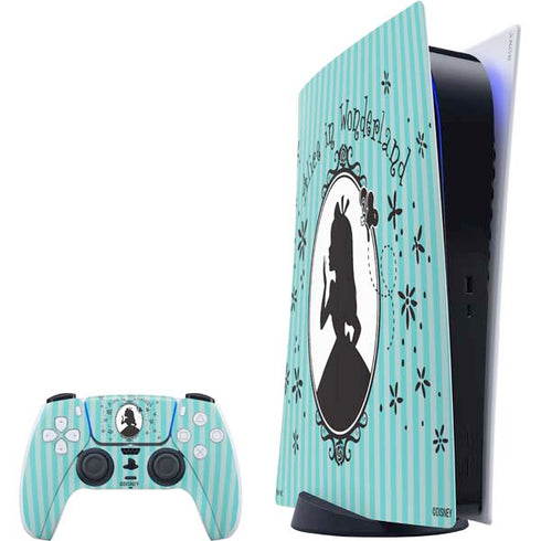 Disney Alice in Wonderland (animated) Silhouette in the Mirror PlayStation PS5 Skins