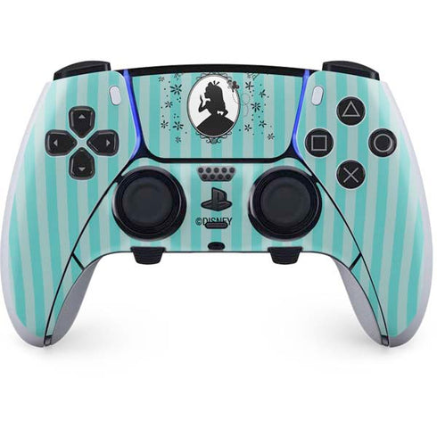 Disney Alice in Wonderland (animated) Silhouette in the Mirror PS5 DualSense Edge Pro Controller Skin