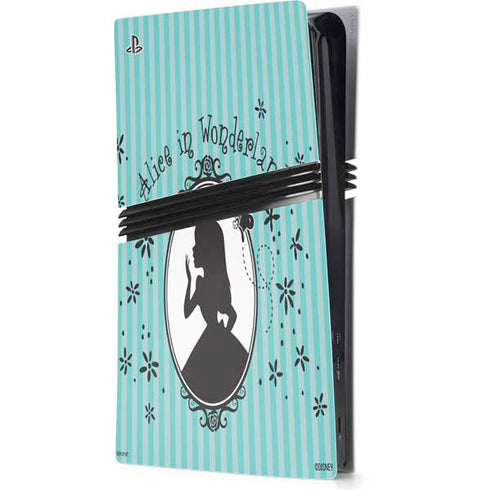 Disney Alice in Wonderland (animated) Silhouette in the Mirror PS5 Pro Console Skin