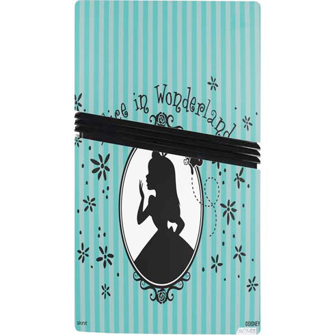 Disney Alice in Wonderland (animated) Silhouette in the Mirror PS5 Pro Console Skin