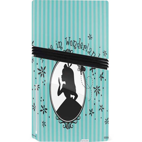 Disney Alice in Wonderland (animated) Silhouette in the Mirror PS5 Pro Disk Bundle Skin