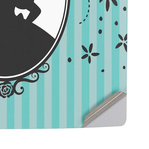 Disney Alice in Wonderland (animated) Silhouette in the Mirror PS5 Pro Disk Console Skin