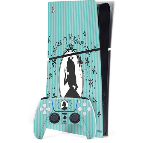 Disney Alice in Wonderland (animated) Silhouette in the Mirror PlayStation PS5 Skins