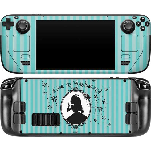 Disney Alice in Wonderland (animated) Silhouette in the Mirror Steam Deck Handheld Gaming Computer OLED Skin