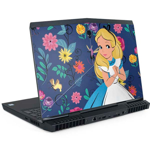 Disney Alice in Wonderland (animated) Floral Print Dell Alienware Skin