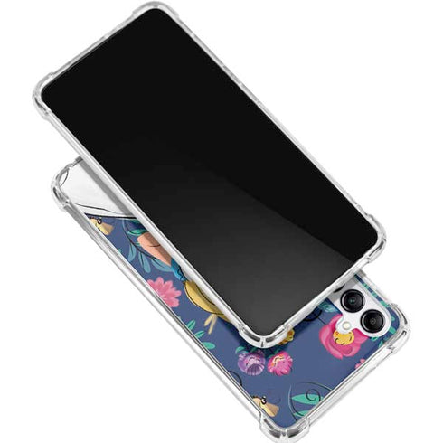Disney Alice in Wonderland (animated) Floral Print Galaxy A16 5G Clear Case