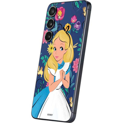 Disney Alice in Wonderland (animated) Floral Print Galaxy A16 5G Skin