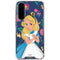 Disney Alice in Wonderland (animated) Floral Print Galaxy A36 5G Clear Case