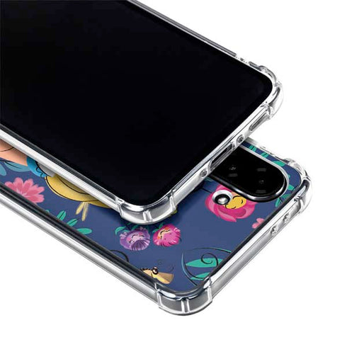 Disney Alice in Wonderland (animated) Floral Print Galaxy A36 5G Clear Case