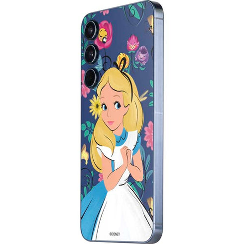 Disney Alice in Wonderland (animated) Floral Print Galaxy A36 5G Skin
