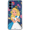 Disney Alice in Wonderland (animated) Floral Print Galaxy A55 5G Clear Case