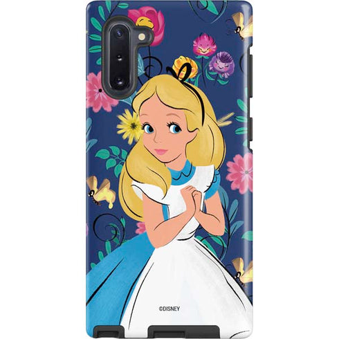 Disney Alice in Wonderland (animated) Floral Print Galaxy Cases