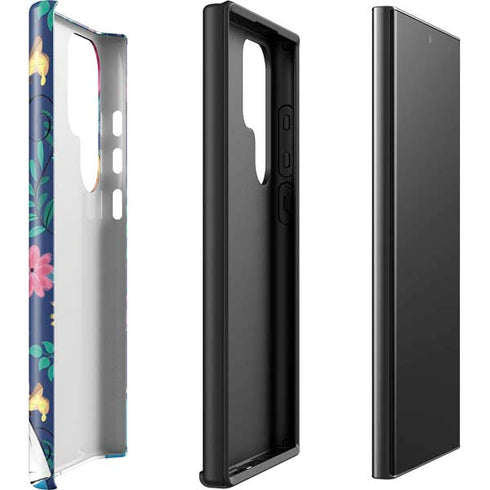 Disney Alice in Wonderland (animated) Floral Print Galaxy S23 Ultra Pro Case