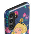 Disney Alice in Wonderland (animated) Floral Print Galaxy S25 Plus Impact Case