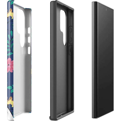 Disney Alice in Wonderland (animated) Floral Print Galaxy S25 Ultra Impact Case