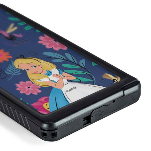 Disney Alice in Wonderland (animated) Floral Print Galaxy S24 Ultra Waterproof Case