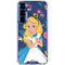 Disney Alice in Wonderland (animated) Floral Print Galaxy S25 FE Clear Case