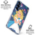 Disney Alice in Wonderland (animated) Floral Print Galaxy S25 FE Clear Case