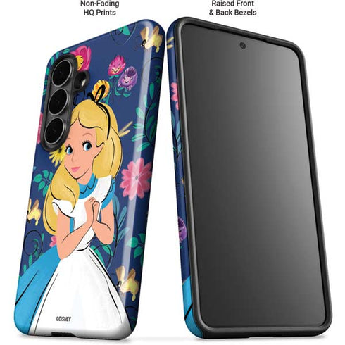 Disney Alice in Wonderland (animated) Floral Print Galaxy S26 Plus Impact Case