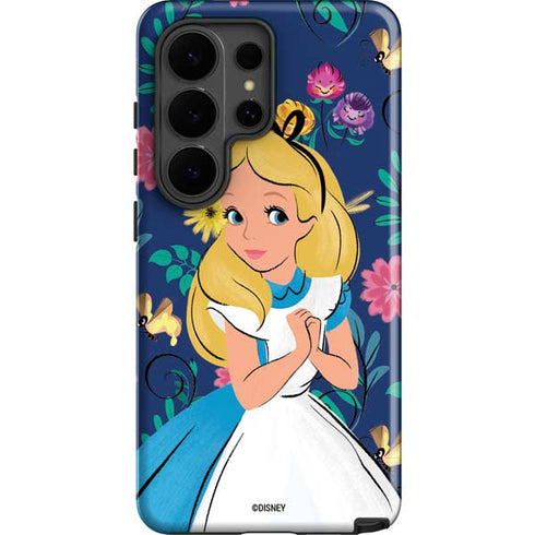 Disney Alice in Wonderland (animated) Floral Print Galaxy S26 Ultra Impact Case