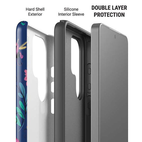 Disney Alice in Wonderland (animated) Floral Print Galaxy S26 Ultra Impact Case