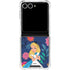 Disney Alice in Wonderland (animated) Floral Print Galaxy Z Flip7 Clear Case