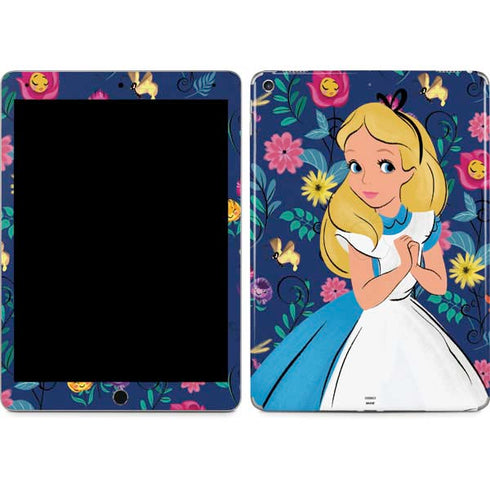 Disney Alice in Wonderland (animated) Floral Print iPad Skins