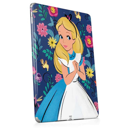Disney Alice in Wonderland (animated) Floral Print Apple iPad Skin