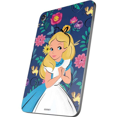 Disney Alice in Wonderland (animated) Floral Print Apple iPad Mini Skin