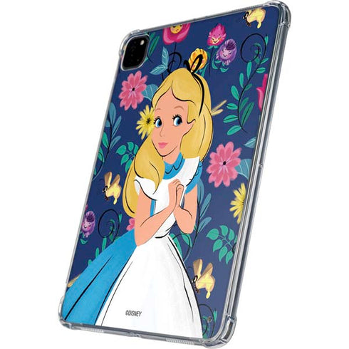 Disney Alice in Wonderland (animated) Floral Print iPad Pro 11in (2024) Clear Case