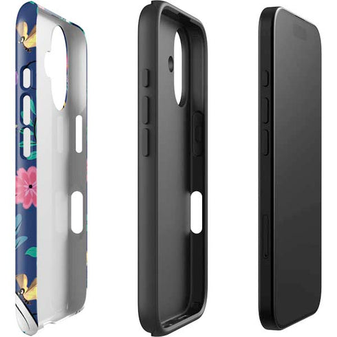 Disney Alice in Wonderland (animated) Floral Print iPhone 16 Plus Impact Case